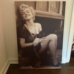 Black and White Marilyn Monroe Art